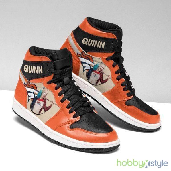 Harley Quinn Denver Broncos NFL Air Jordan High Top Shoes For Men And Women - Harley Quinn Denver Broncos NFL Air Sneakers For Men And Women