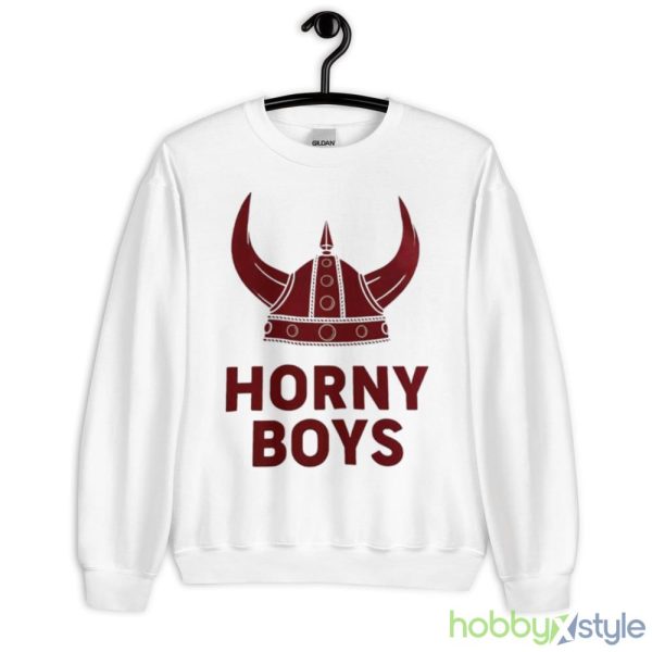 Horny Boys White T Shirt Mockup - 18000 Unisex Heavy Blend Crewneck Sweatshirt