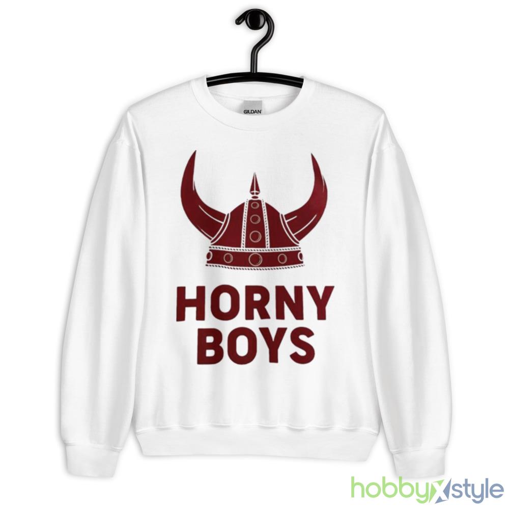 Horny Boys White T Shirt Mockup - 18000 Unisex Heavy Blend Crewneck Sweatshirt
