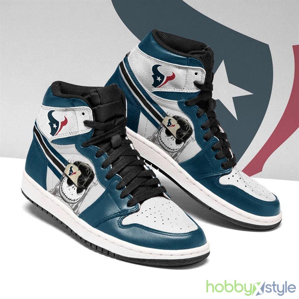 Houston Texans NFL Air Jordan High Top Shoes 3 For Men And Women - Houston Texans NFL Fan’s Sport Shoes Air Sneakers 3 For Men And Women