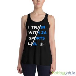 I Train With 2A Sports Lab Design Shirt - 8800 Women's Flowy Racerback Tank