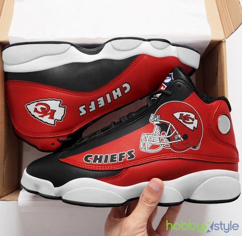 Kansas City Chiefs NFL Shoes Big Logo Style 5 Air Jordan For Men And Women - Kansas City Chiefs NFL Big Logo Style 5