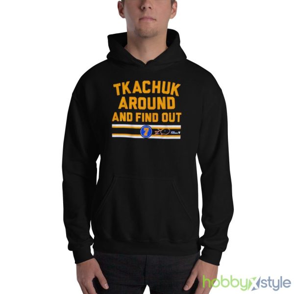 Keith Tkachuk Around And Find Out T Shirt - 18500 Unisex Heavy Blend Hooded Sweatshirt