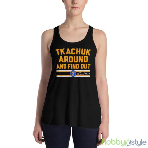 Keith Tkachuk Around And Find Out T Shirt - 8800 Women's Flowy Racerback Tank