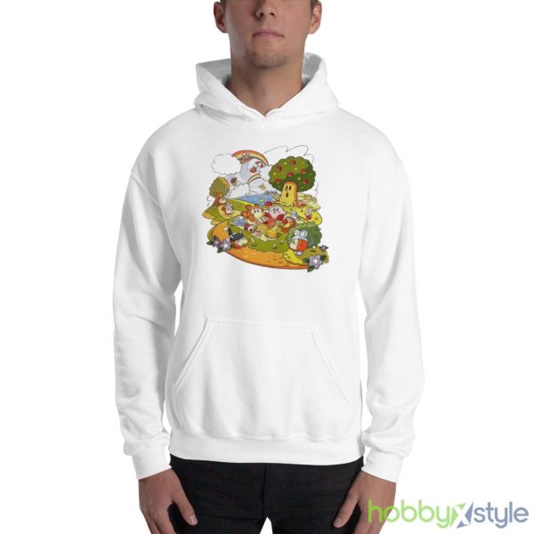 Kirby and friends summer shirt - 18500 Unisex Heavy Blend Hooded Sweatshirt