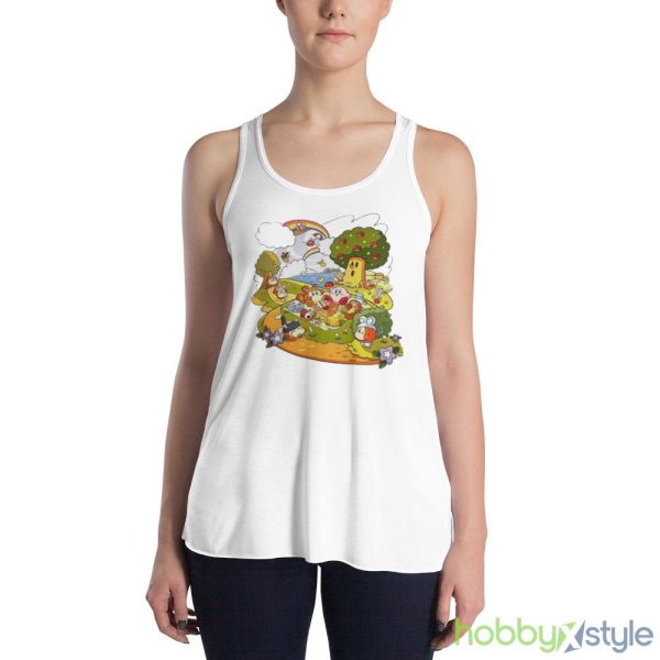 Kirby and friends summer shirt - 8800 Women's Flowy Racerback Tank