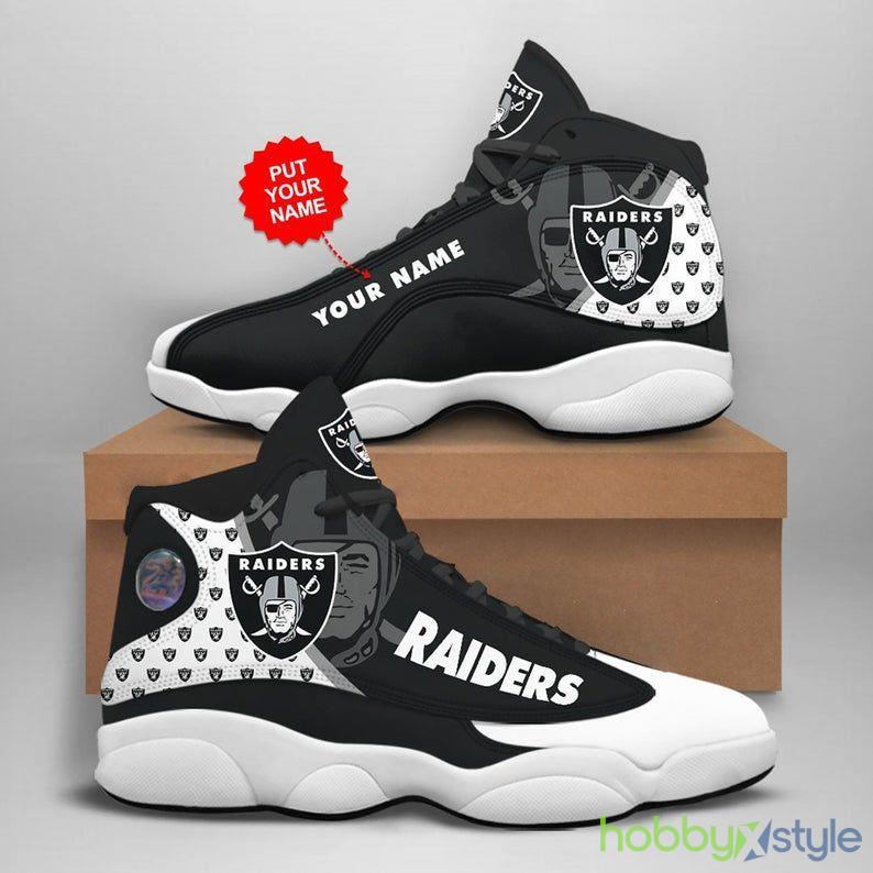 Las Vegas Raiders NFL Fan Custom Name Air Jordan For Men And Women - Custom Name Las Vegas Raiders NFL Fan