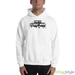 Look At Flight Man Flight Reacts shirt - 18500 Unisex Heavy Blend Hooded Sweatshirt