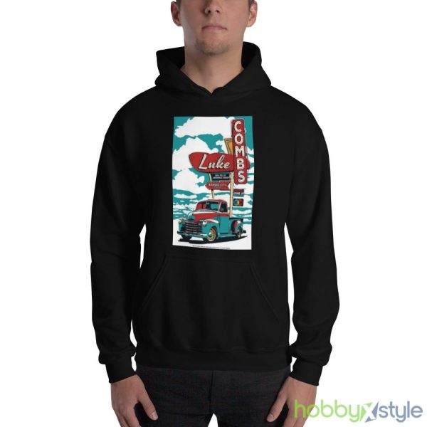 Luke Combs Kansas City MO GEHA Field at Arrowhead Stadium June 10 2023 Shirt - 18500 Unisex Heavy Blend Hooded Sweatshirt