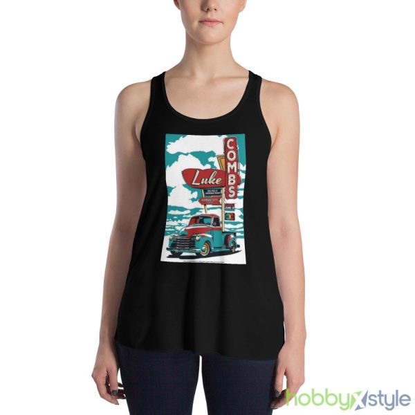 Luke Combs Kansas City MO GEHA Field at Arrowhead Stadium June 10 2023 Shirt - 8800 Women's Flowy Racerback Tank