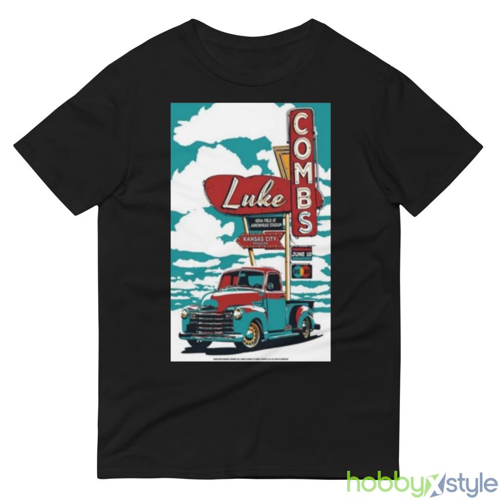 Luke Combs Kansas City MO GEHA Field at Arrowhead Stadium June 10 2023 Shirt - 980 Lightweight Fashion Short Sleeve T-Shirt