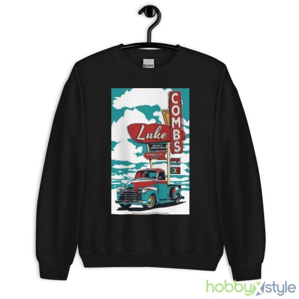 Luke Combs Kansas City MO GEHA Field at Arrowhead Stadium June 10 2023 Shirt - 18000 Unisex Heavy Blend Crewneck Sweatshirt