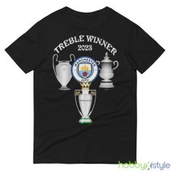 Manchester City The Treble Champions 2023 Shirt - 980 Lightweight Fashion Short Sleeve T-Shirt