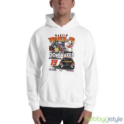 Martin Truex Jr Checkered Flag Sports 2023 Toyota Save Mart 350 Race Winner Signature Shirt - 18500 Unisex Heavy Blend Hooded Sweatshirt