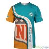 Miami Dolphins Summer 3d T-Shirt For Men And Women - Miami Dolphins T-shirt 3D summer 2020 Short Sleeve gift for fan_1