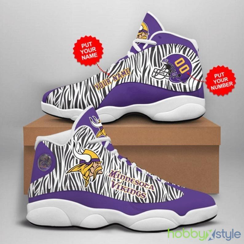Minnesota Vikings NFL Camo Fan Custom Name Air Jordan For Men And Women - Custom Name Minnesota Vikings NFL Camo Fan