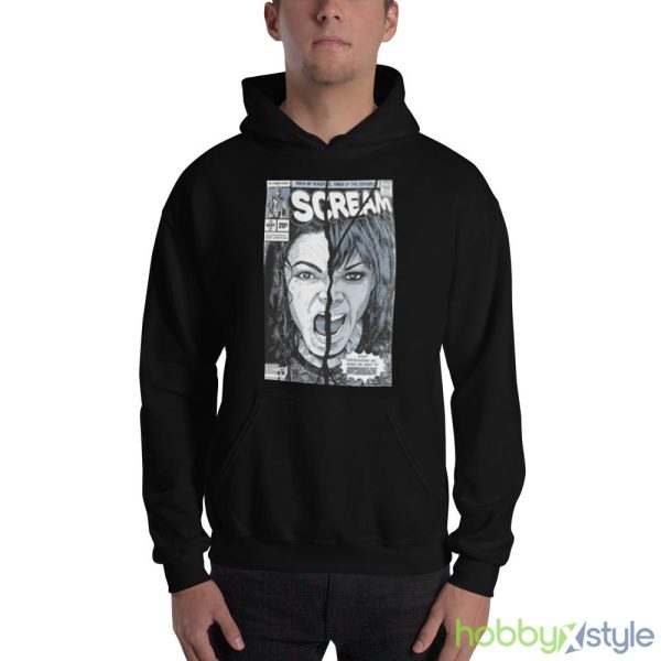 Mj History Scream Tired Of Injustice Tired Of The Schemes Shirt - 18500 Unisex Heavy Blend Hooded Sweatshirt