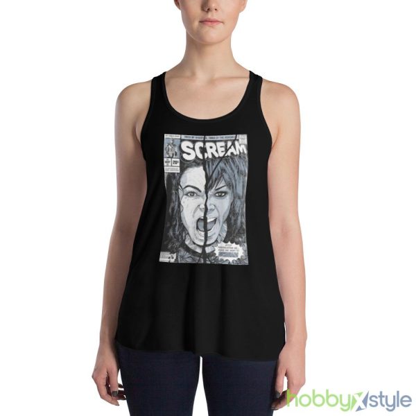 Mj History Scream Tired Of Injustice Tired Of The Schemes Shirt - 8800 Women's Flowy Racerback Tank