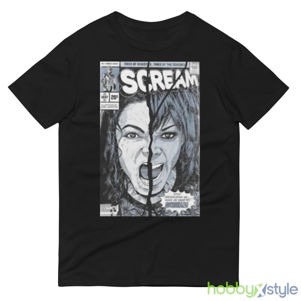 Mj History Scream Tired Of Injustice Tired Of The Schemes Shirt - 980 Lightweight Fashion Short Sleeve T-Shirt