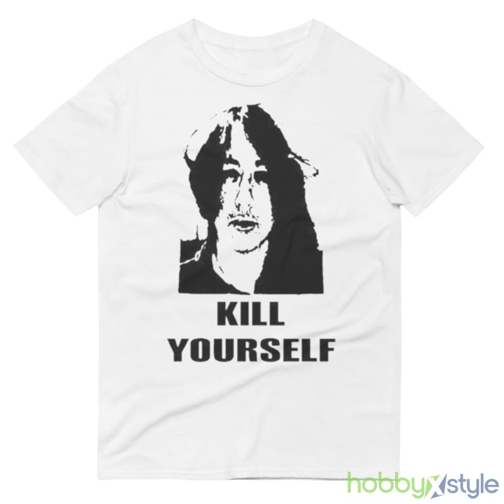 Mugshot Kill Yourself White T Shirt Mockup - 980 Lightweight Fashion Short Sleeve T-Shirt
