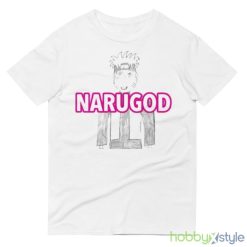 Narugod Naruto paint White T Shirt Mockup - 980 Lightweight Fashion Short Sleeve T-Shirt