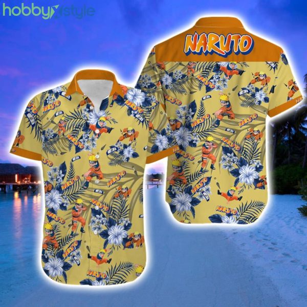 Naruto Hawaiian Shirt Anime Hawaiian Beach Shirt For Women And Men Product Photo 1