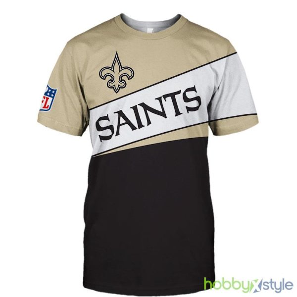 New Orleans Saints New Style 3d T-Shirt For Men And Women - New Orleans Saints T-shirt 3D new style Short Sleeve gift for fan_1
