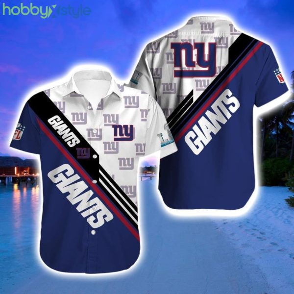 New York Giants Hawaiian Shirt For Sale Product Photo 1
