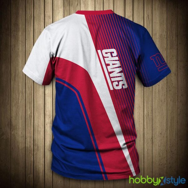 New York Giants O Neck Nfl 3d T-Shirt For Men And Women - New York Giants T-shirt 3D Short Sleeve O Neck gift for fan NFL_2