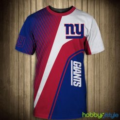 New York Giants O Neck Nfl 3d T-Shirt For Men And Women - New York Giants T-shirt 3D Short Sleeve O Neck gift for fan NFL_1