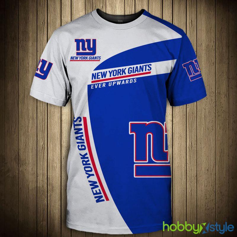 New York Giants T Stainsever Upwards 3d T-Shirt For Men And Women - New York Giants T shirt 3D stains”Ever upwards “Short Sleeve_1