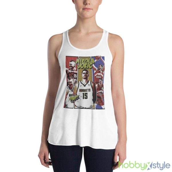 Nikola Jokic MVP Denver Nuggets 2023 Shirt - 8800 Women's Flowy Racerback Tank