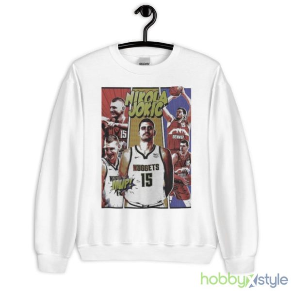 Nikola Jokic MVP Denver Nuggets 2023 Shirt - 18000 Unisex Heavy Blend Crewneck Sweatshirt