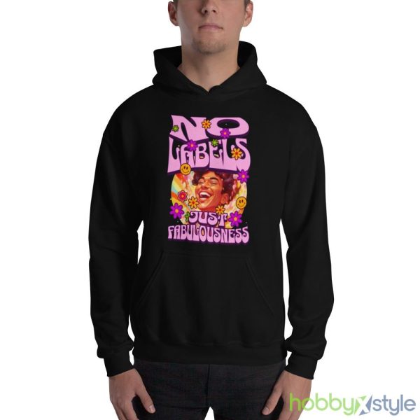 No Labels Just Fabulousness Pride Month shirt - 18500 Unisex Heavy Blend Hooded Sweatshirt