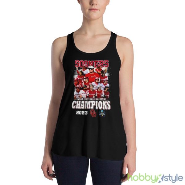 Oklahoma Sooners Women’s Teams NCAA Softball National Champions 2023 shirt - 8800 Women's Flowy Racerback Tank