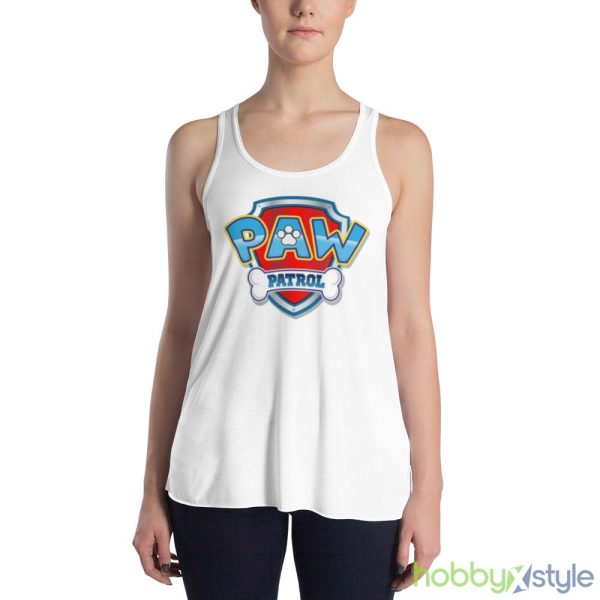 Paw patrol logo Shirt - 8800 Women's Flowy Racerback Tank