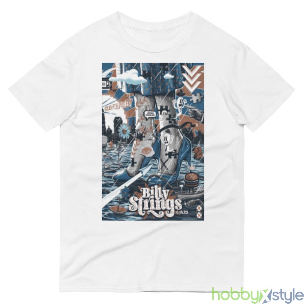 Poster Billy Strings Cleveland OH June 14 2023 Portrait shirt - 980 Lightweight Fashion Short Sleeve T-Shirt