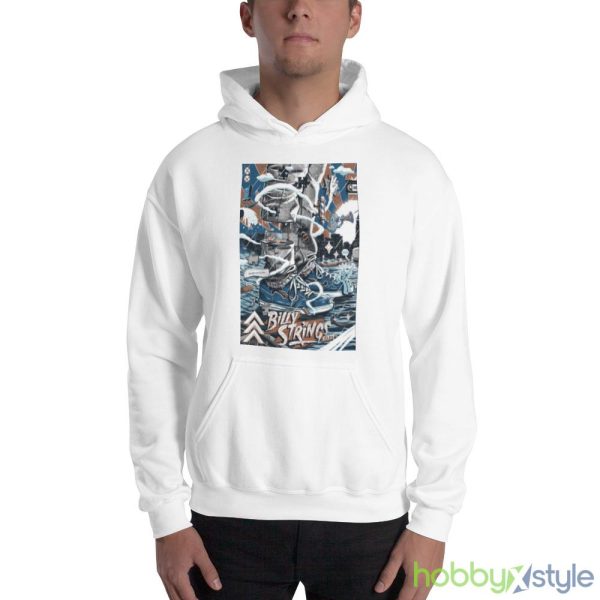 Poster Billy Strings June 13 2023 Cleveland OH Portrait shirt - 18500 Unisex Heavy Blend Hooded Sweatshirt