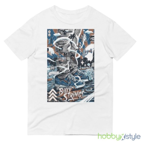 Poster Billy Strings June 13 2023 Cleveland OH Portrait shirt - 980 Lightweight Fashion Short Sleeve T-Shirt