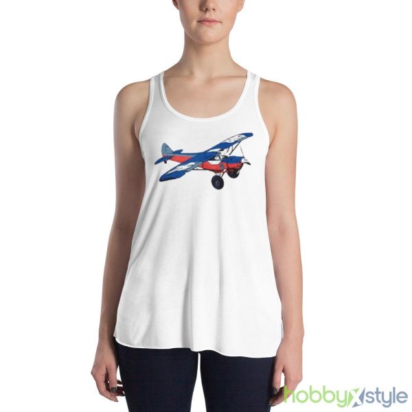 Product search and rescue White T Shirt Mockup - 8800 Women's Flowy Racerback Tank