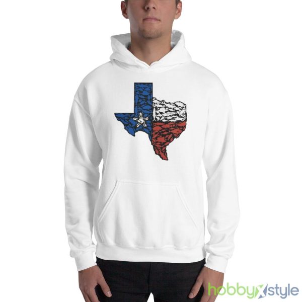 red tuna Texas flag White T Shirt Mockup - 18500 Unisex Heavy Blend Hooded Sweatshirt