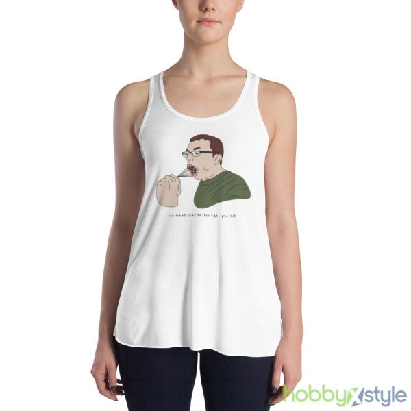 See what that tastes like shirt - 8800 Women's Flowy Racerback Tank