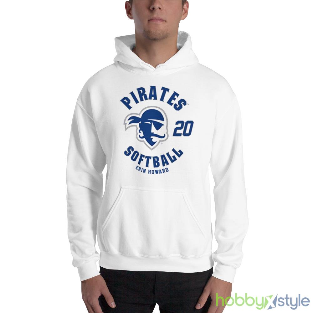 Seton Hall Pirates Erin Howard 2023 NCAA Softball shirt - 18500 Unisex Heavy Blend Hooded Sweatshirt