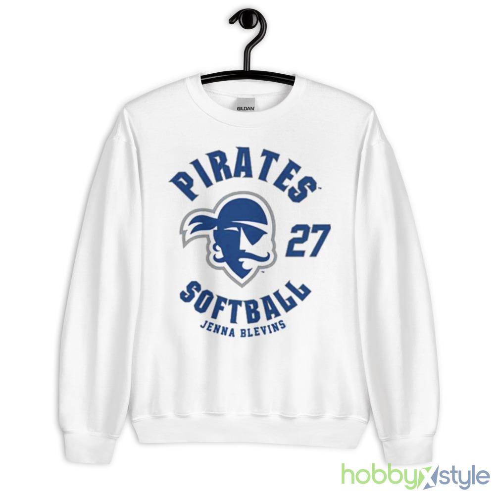 Seton Hall Pirates Jenna Blevins 2023 NCAA Softball shirt - 18000 Unisex Heavy Blend Crewneck Sweatshirt