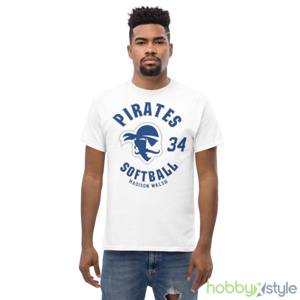 Seton Hall Pirates Madison Walsh 2023 NCAA Softball shirt - Men’s Classic Tee Gildan 5000