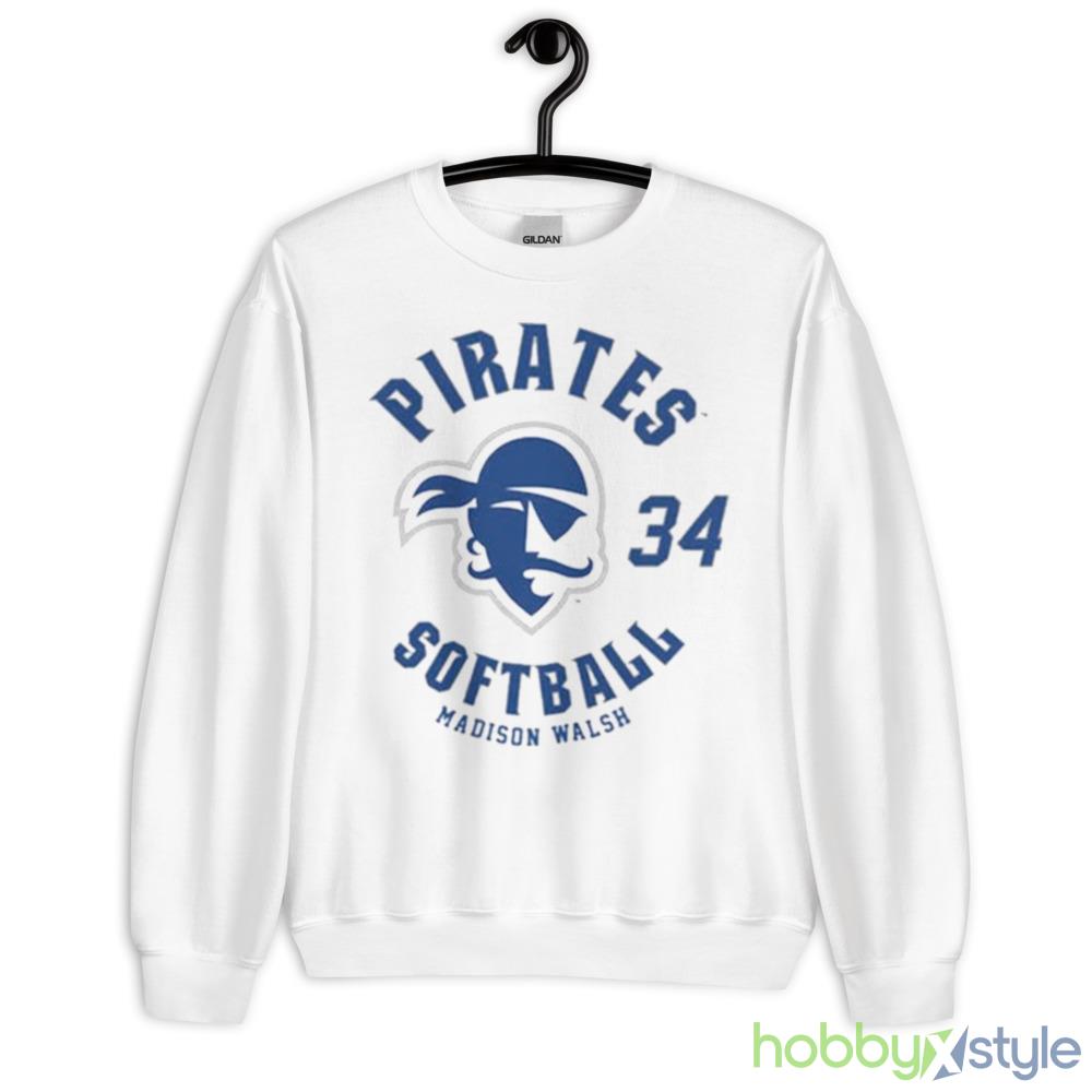 Seton Hall Pirates Madison Walsh 2023 NCAA Softball shirt - 18000 Unisex Heavy Blend Crewneck Sweatshirt