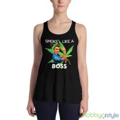 Smoke Like A Boss Woman Shirt - 8800 Women's Flowy Racerback Tank