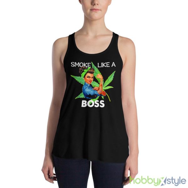 Smoke Like A Boss Woman Shirt - 8800 Women's Flowy Racerback Tank