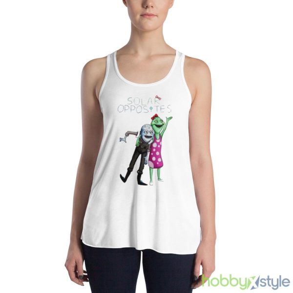 Solar Opposites Fanart Funny Shirt - 8800 Women's Flowy Racerback Tank