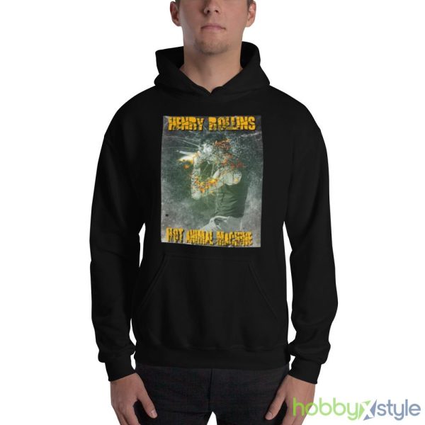 Song Cover Art Henry Rollins shirt - 18500 Unisex Heavy Blend Hooded Sweatshirt